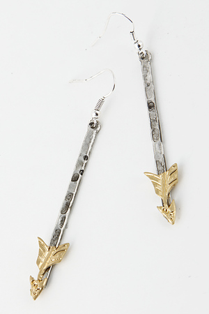 Skinny Rocky Flat Bar Dangle Earring 5EAE1